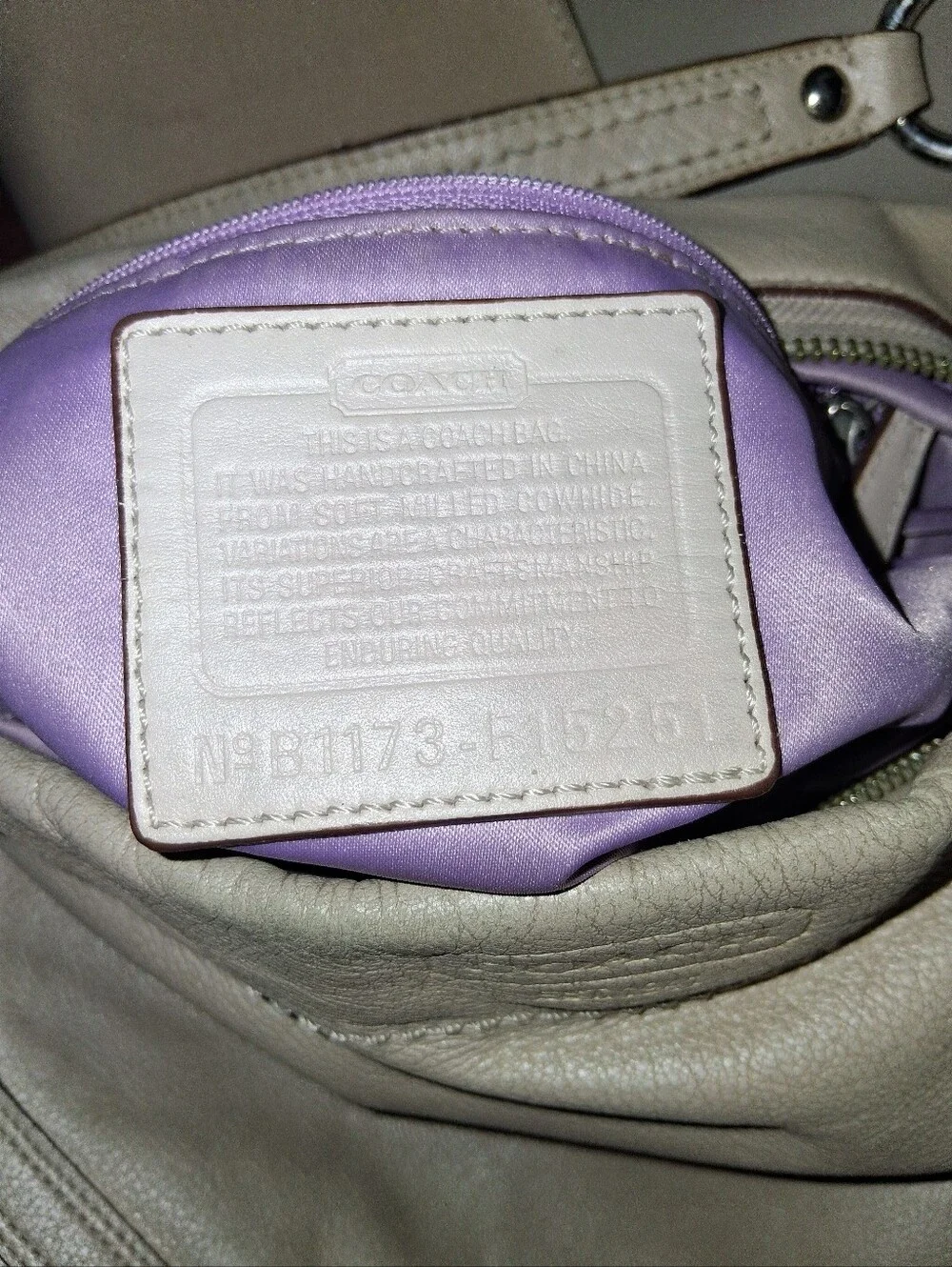 Coach Carly shoulder bag leather